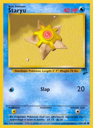 Base Set 2 095/130 Staryu - Common