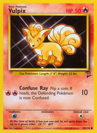 Base Set 2 099/130 Vulpix - Common