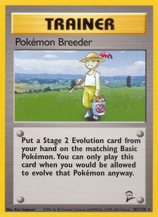 Base Set 2 105/130 Pokemon Breeder - Rare