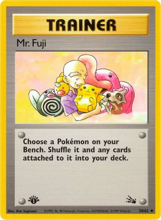 Fossil 058/62 Mr. Fuji - Unlimited - Uncommon