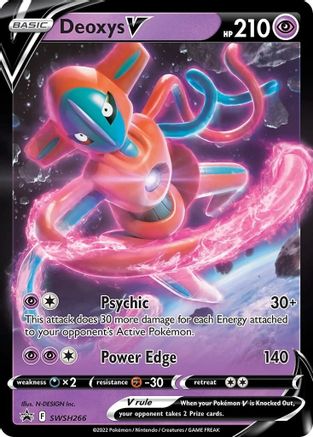 SWSH Sword & Shield Promo Cards SWSH266 Deoxys V - Holofoil - Promo