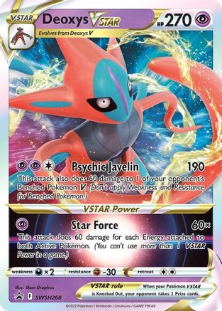 SWSH Sword & Shield Promo Cards SWSH268 Deoxys VSTAR - Holofoil - Promo