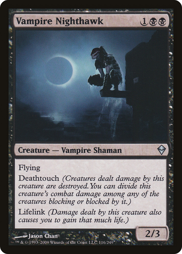 Zendikar - (ZEN-116) - Vampire Nighthawk Foil