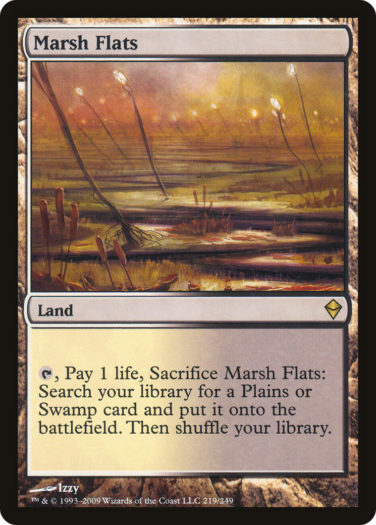 Zendikar - (ZEN-219) - Marsh Flats Foil