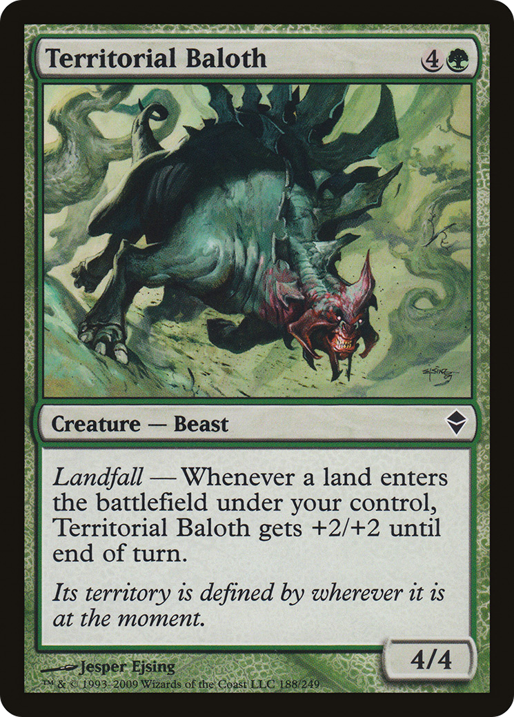 Zendikar - (ZEN-188) - Territorial Baloth Foil