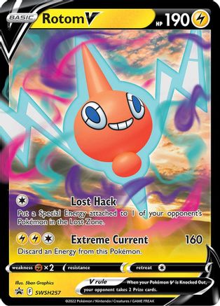 SWSH Sword & Shield Promo Cards SWSH257 Rotom V - Holofoil - Promo