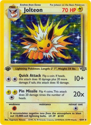 Jungle 004/64 Jolteon (4) - Unlimited Holofoil - Holo Rare