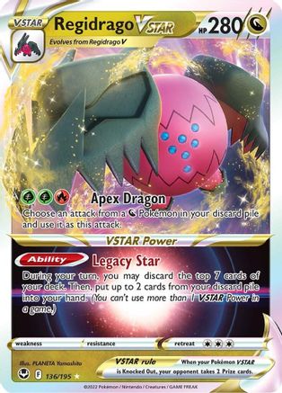SWSH12 Silver Tempest 136/195 Regidrago VSTAR - Holofoil - Ultra Rare