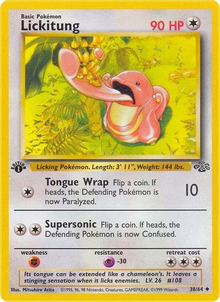 Jungle 038/64 Lickitung - 1st Edition - Uncommon