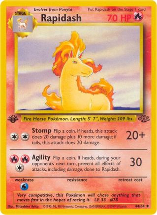 Jungle 044/64 Rapidash - Unlimited - Uncommon