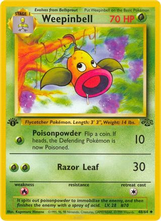 Jungle 048/64 Weepinbell - 1st Edition - Uncommon