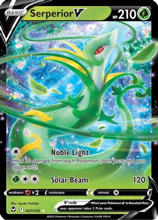SWSH12 Silver Tempest 007/195 Serperior V - Holofoil - Ultra Rare