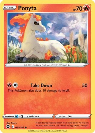 SWSH12 Silver Tempest 021/195 Ponyta - Common