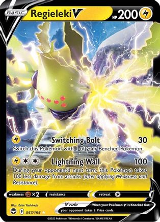 SWSH12 Silver Tempest 057/195 Regieleki V - Holofoil - Ultra Rare