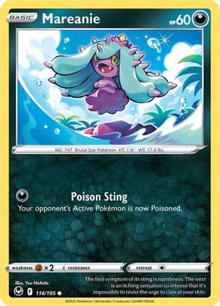 SWSH12 Silver Tempest 114/195 Mareanie - Common