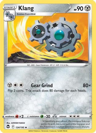 SWSH12 Silver Tempest 124/195 Klang - Uncommon