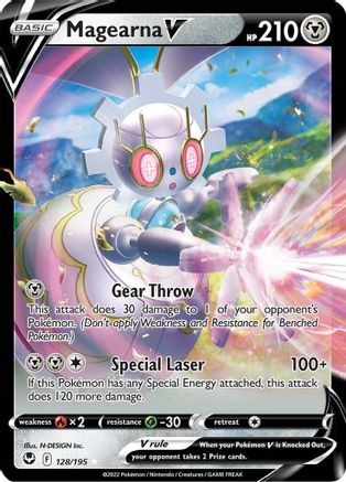 SWSH12 Silver Tempest 128/195 Magearna V - Holofoil - Ultra Rare