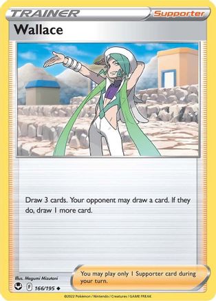 SWSH12 Silver Tempest 166/195 Wallace - Reverse Holofoil - Uncommon