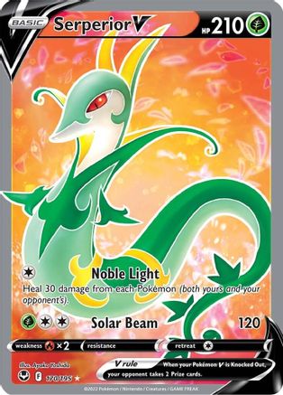 SWSH12 Silver Tempest 170/195 Serperior V (Full Art) - Holofoil - Ultra Rare