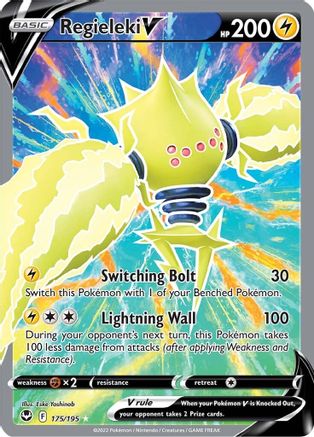 SWSH12 Silver Tempest 175/195 Regieleki V (Full Art) - Holofoil - Ultra Rare