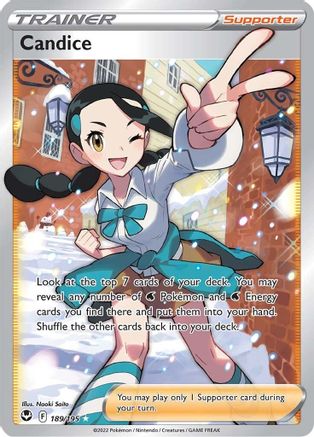 SWSH12 Silver Tempest 189/195 Candice (Full Art) - Holofoil - Ultra Rare