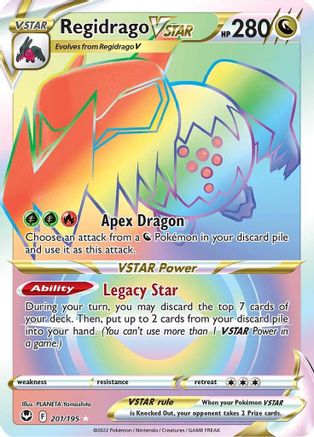SWSH12 Silver Tempest 201/195 Regidrago VSTAR (Secret) - Holofoil - Secret Rare