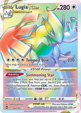 SWSH12 Silver Tempest 202/195 Lugia VSTAR (Secret) (202) - Holofoil - Secret Rare