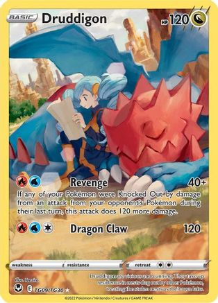 SWSH12 Silver Tempest Trainer Gallery TG09/TG30 Druddigon - Holofoil - Ultra Rare