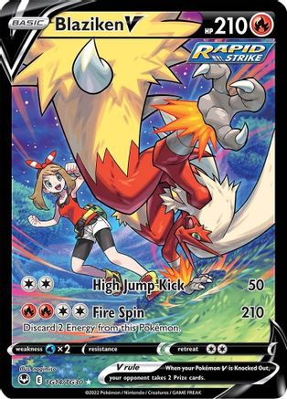 SWSH12 Silver Tempest Trainer Gallery TG14/TG30 Blaziken V - Holofoil - Ultra Rare