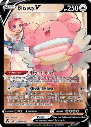 SWSH12 Silver Tempest Trainer Gallery TG22/TG30 Blissey V - Holofoil - Ultra Rare