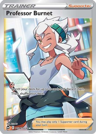 SWSH12 Silver Tempest Trainer Gallery TG26/TG30 Professor Burnet - Holofoil - Ultra Rare