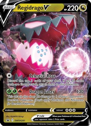 SWSH Sword & Shield Promo Cards SWSH281 Regidrago V - Holofoil - Promo