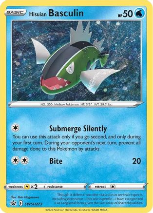 SWSH Sword & Shield Promo Cards SWSH273 Hisuian Basculin - Holofoil - Promo