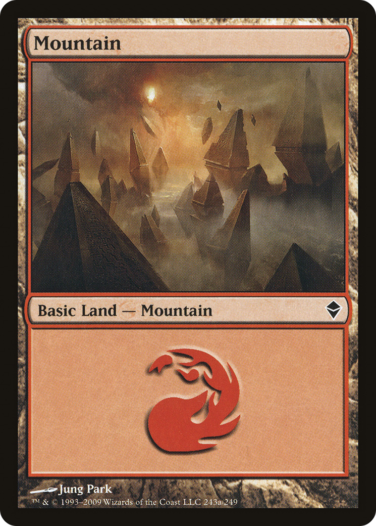 Zendikar - (ZEN-243A) - Mountain (243a)