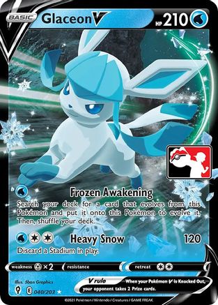 Prize Pack Series Cards Glaceon V - Holofoil - Ultra Rare