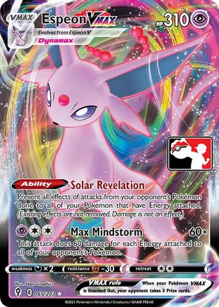 Prize Pack Series Cards Espeon VMAX - Holofoil - Ultra Rare