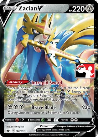 Prize Pack Series Cards Zacian V - Holofoil - Ultra Rare
