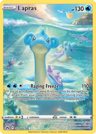 Crown Zenith Galarian Gallery GG05/GG70 Lapras - Holofoil - Ultra Rare