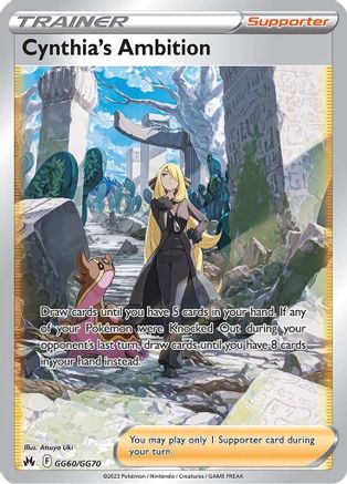 Crown Zenith Galarian Gallery GG60/GG70 Cynthia's Ambition - Holofoil - Ultra Rare