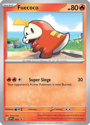 SV Scarlet & Violet Promo Cards 002 Fuecoco - Holofoil - Promo