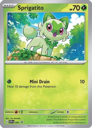 SV Scarlet & Violet Promo Cards 001 Sprigatito - Holofoil - Promo