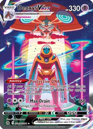 Crown Zenith Galarian Gallery GG45/GG70 Deoxys VMAX - Holofoil - Ultra Rare