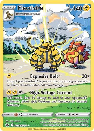 Crown Zenith Galarian Gallery GG08/GG70 Electivire - Holofoil - Ultra Rare