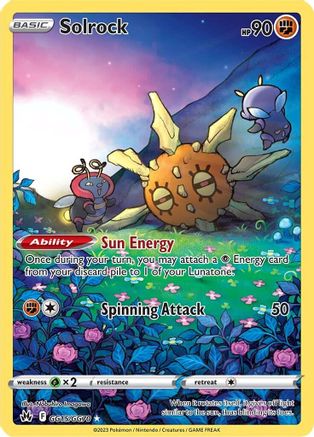 Crown Zenith Galarian Gallery GG15/GG70 Solrock - Holofoil - Ultra Rare