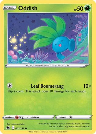 Crown Zenith 001/159 Oddish - Common