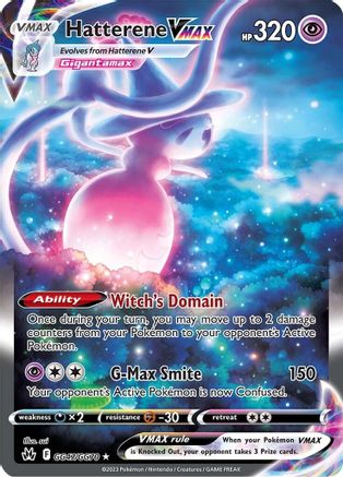 Crown Zenith Galarian Gallery GG47/GG70 Hatterene VMAX - Holofoil - Ultra Rare