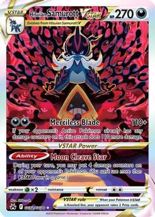 Crown Zenith Galarian Gallery GG52/GG70 Hisuian Samurott VSTAR - Holofoil - Ultra Rare