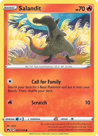Crown Zenith 027/159 Salandit - Common