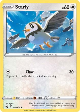 Crown Zenith 110/159 Starly - Common