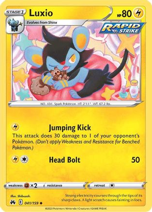 Crown Zenith 041/159 Luxio (41) - Uncommon